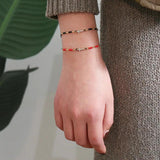 12pcs Hematite Cross Charm Bracelets Set Women