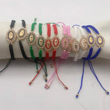 12 Pcs Jusus Green Father Bracelet Adjustable Handmade Anklet Gift