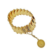 Ottoman Totem Chain Bracelet Coin Cuff Bangles for Bridal Ethnic Bijoux