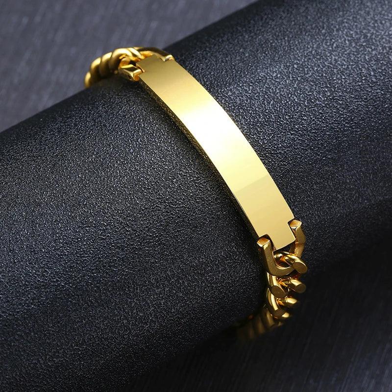 Personalized 9mm Stainless Steel ID Bracelet - Unique Gift