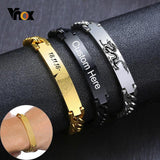 Personalized 9mm Stainless Steel ID Bracelet - Unique Gift