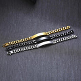 Personalized 9mm Stainless Steel ID Bracelet - Unique Gift