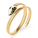 Stainless Steel Snake Spring Bracelet for Women