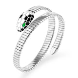 Stainless Steel Snake Spring Bracelet for Women
