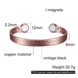 Infinit Copper Bracelet Cuff, Magnetic Health Bangle for Arthritis
