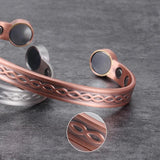 Infinit Copper Bracelet Cuff, Magnetic Health Bangle for Arthritis