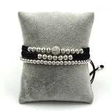 Anil Arjandas Men Bracelets Bangle Set 3Pcs/Sets Braiding Macrame Bracelet