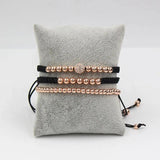 Anil Arjandas Men Bracelets Bangle Set 3Pcs/Sets Braiding Macrame Bracelet