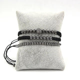 Anil Arjandas Men Bracelets Bangle Set 3Pcs/Sets Braiding Macrame Bracelet