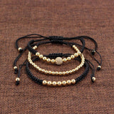 Anil Arjandas Men Bracelets Bangle Set 3Pcs/Sets Braiding Macrame Bracelet