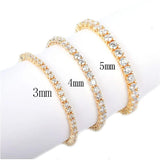 Men's Iced Zircon Tennis Chain Bracelet Hip hop Jewelry CZ Link 18.5cm