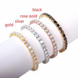Men's Iced Zircon Tennis Chain Bracelet Hip hop Jewelry CZ Link 18.5cm