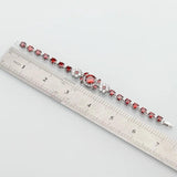 Dubai Bridal Costume Jewelry Red Garnet Wedding Bracelet