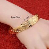 Flower Charm Bracelet Bangle Wedding Jewelry Gift