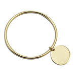 Custom Laser Logo Bracelet Round Charm Pendant Style Jewelry