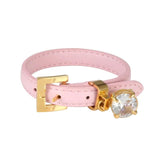 Leather Bangle Bracelet CZ Adjustable Wristband Sport Jewellery Gift