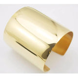 316L Stainless Steel Punk Style Wide Cuff Bangle Bracelet for Women