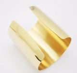 316L Stainless Steel Punk Style Wide Cuff Bangle Bracelet for Women