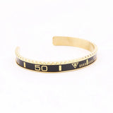 High Men Jewelry 316L Stainless Steel Speed Numerals Bracelet Bangle