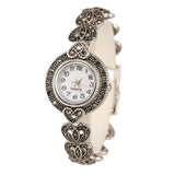 Tibetan Silver Bracelet Wristwatch + Bangles + Crystal Bracelet Combo