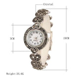 Tibetan Silver Bracelet Wristwatch + Bangles + Crystal Bracelet Combo