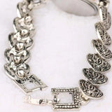 Tibetan Silver Bracelet Wristwatch + Bangles + Crystal Bracelet Combo