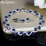 Dark Crystal Tennis Bracelet with Cubic Zirconia Stone