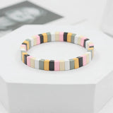 Bohemian Enamel Women's Bracelets - Letters Matching Bangle Jewelry
