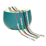 Hypoallergenic Stainless Steel CZ Tennis Link Bracelet 3mm Wide