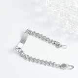 Skull Bracelet C Letter Punk Style Stainless Steel Hip Hop