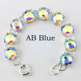Glass Crystal Button Dot Bracelets Bangles Women's Jewelry