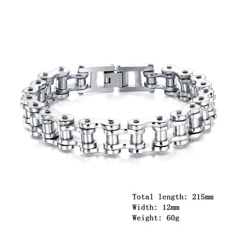 Male Biker Chain Bracelet Stainless Steel Gift Jewelry