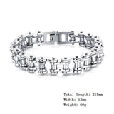 Male Biker Chain Bracelet Stainless Steel Gift Jewelry