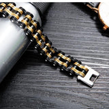 Male Biker Chain Bracelet Stainless Steel Gift Jewelry