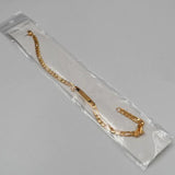 5pcs Chain ID Bracelet Stainless Steel Bangle 8.66''