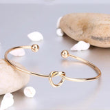 10pcs/lot Love Knot Bracelet Adjustable Cuff Bangles For Women