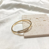 CZ Crystal Gold Stainless Steel Women Bracelet Rhinestone Bangle