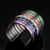 Steel Speedometer Bracelet Cuff Bangle Submarine Bezel Pulseiras Bijoux