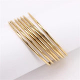 2mm Thick Bracelet Set, 7PCS Combination, Two Colors, 31g-38g