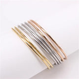 2mm Thick Bracelet Set, 7PCS Combination, Two Colors, 31g-38g