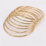 2mm Thick Bracelet Set, 7PCS Combination, Two Colors, 31g-38g