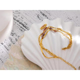 Stainless Steel Eye Pendant Bracelet