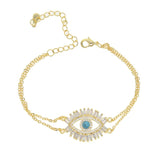 CZ Eye Bracelet Women's Turquoise Evil Eye Jewelry