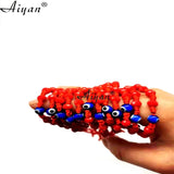 12 Pieces 6MM Glass Eye/Crystal Baby Bracelet Exorcism Protection