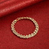 24K Vacuum Plated Heart Cuff Wide Bracelet Unisex Bangle