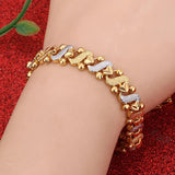 24K Vacuum Plated Heart Cuff Wide Bracelet Unisex Bangle