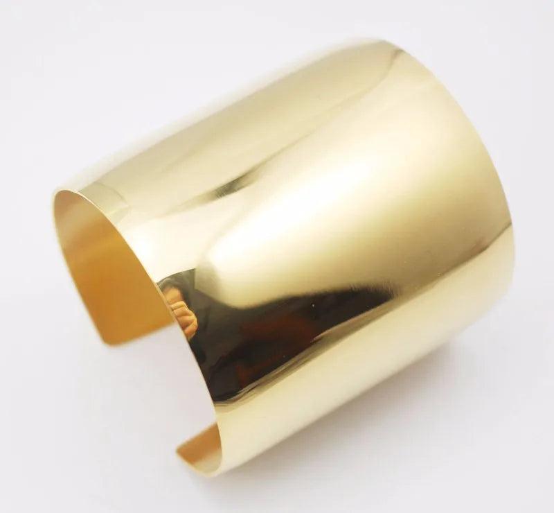 316L Stainless Steel Wide Open Cuff Bangle Bracelet