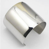 316L Stainless Steel Wide Open Cuff Bangle Bracelet