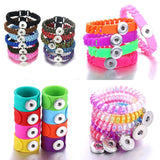 10pcs Snap Beads Leather Snap Button Bracelet for Women