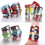 10pcs Snap Beads Leather Snap Button Bracelet for Women